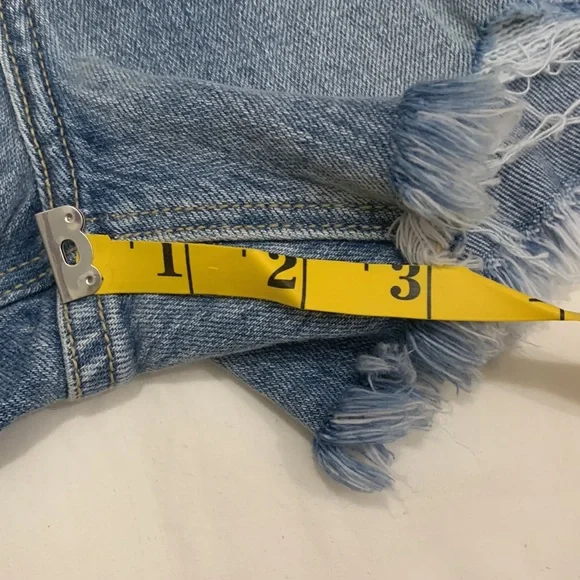 🛑SOLD🛑 NWT JOE’S Alex Denim Cut Off Shorts Blue Size 25 - Picture 14 of 14